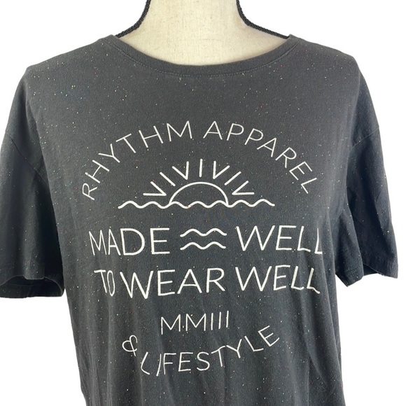 Rhythm Women Short Sleeve Shirt SZ L Multicolor Throughout - Picture 1 of 9